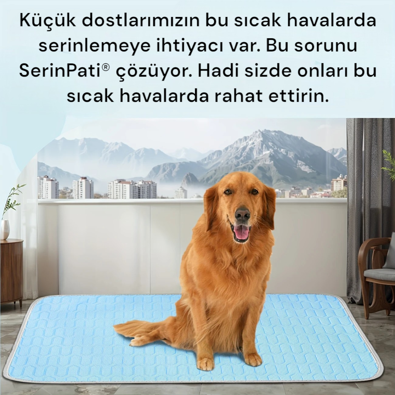 SerinPati® - Evcil Hayvanlar İçin Soğutucu Ped 70x50