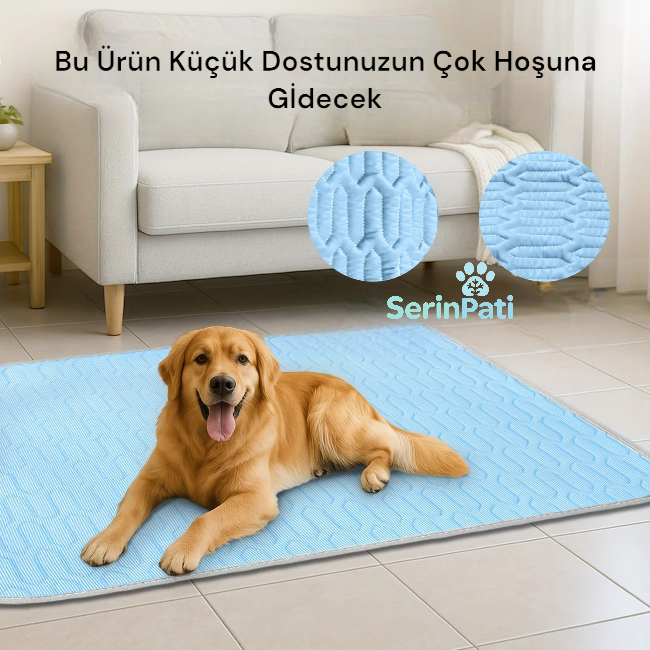 SerinPati® - Evcil Hayvanlar İçin Soğutucu Ped 70x50