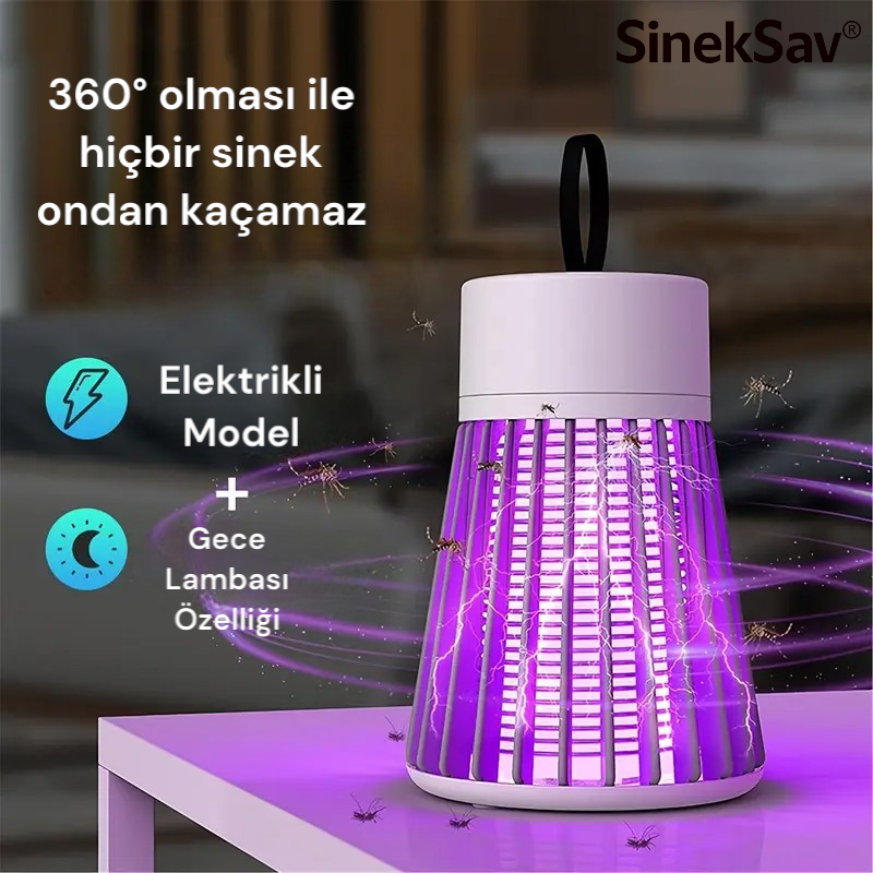 SinekSav® Mor Işıklı Sinek ve Sivrisinek Kapanı