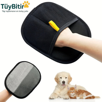 TüyBitir® Evcil Hayvan Tüyü Temizleme Eldiveni 1 ALANA 1 BEDAVA!!!!