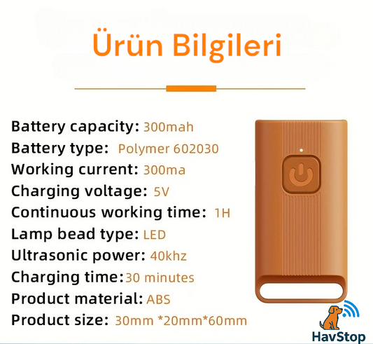 HavStop® Ultrasonik Havlama Önleyici Cihaz - Sessiz ve Etkili Çözüm